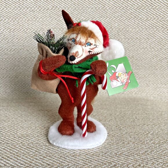 Annalee Other - 2010 Annalee Doll Christmas Fox with Sac and Candy Cane 7.5"‎ 751410